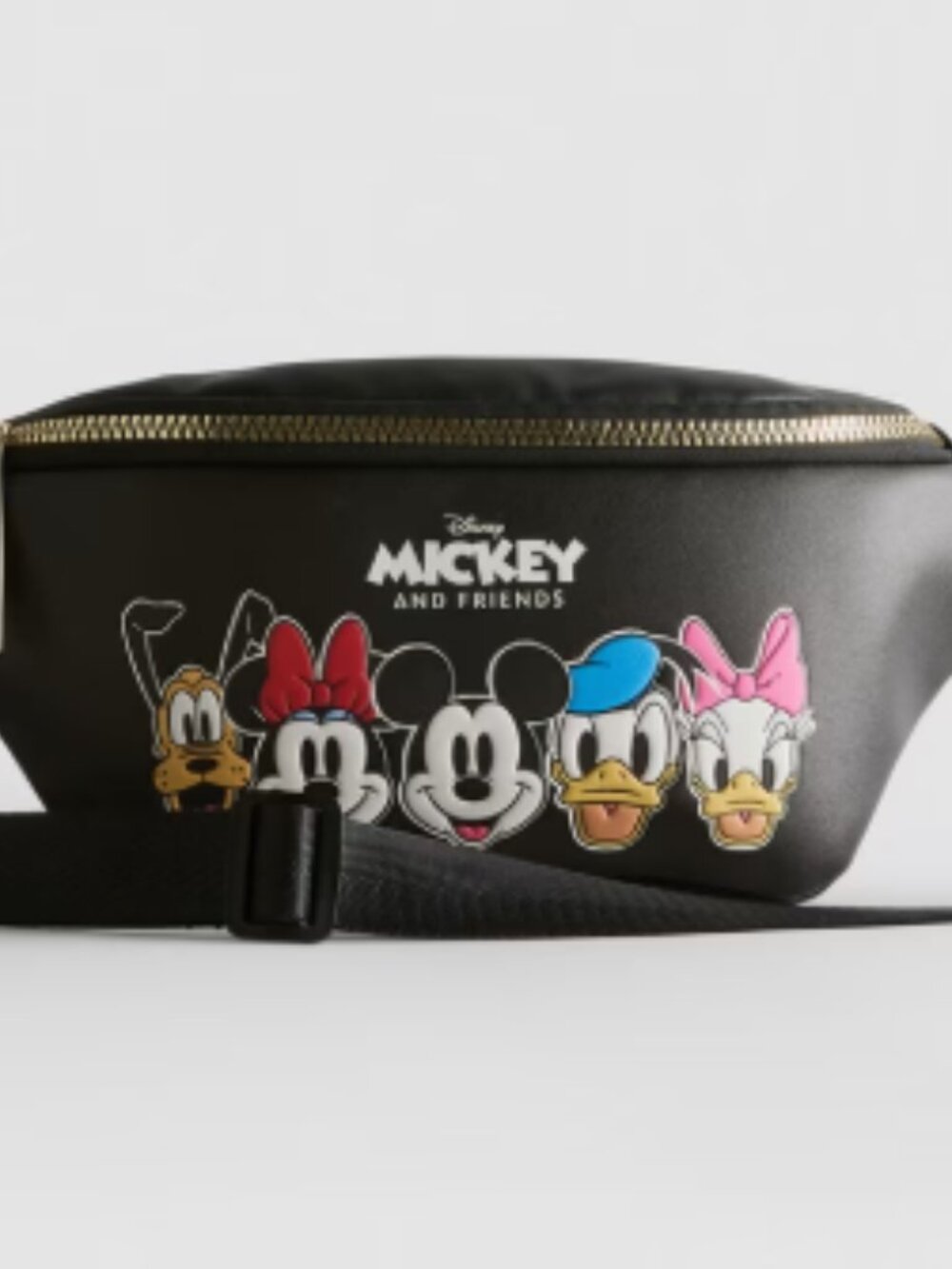 Disney Mickey and Friends Faux Leather Fanny Pack Daisy Minnie Donald Pluto